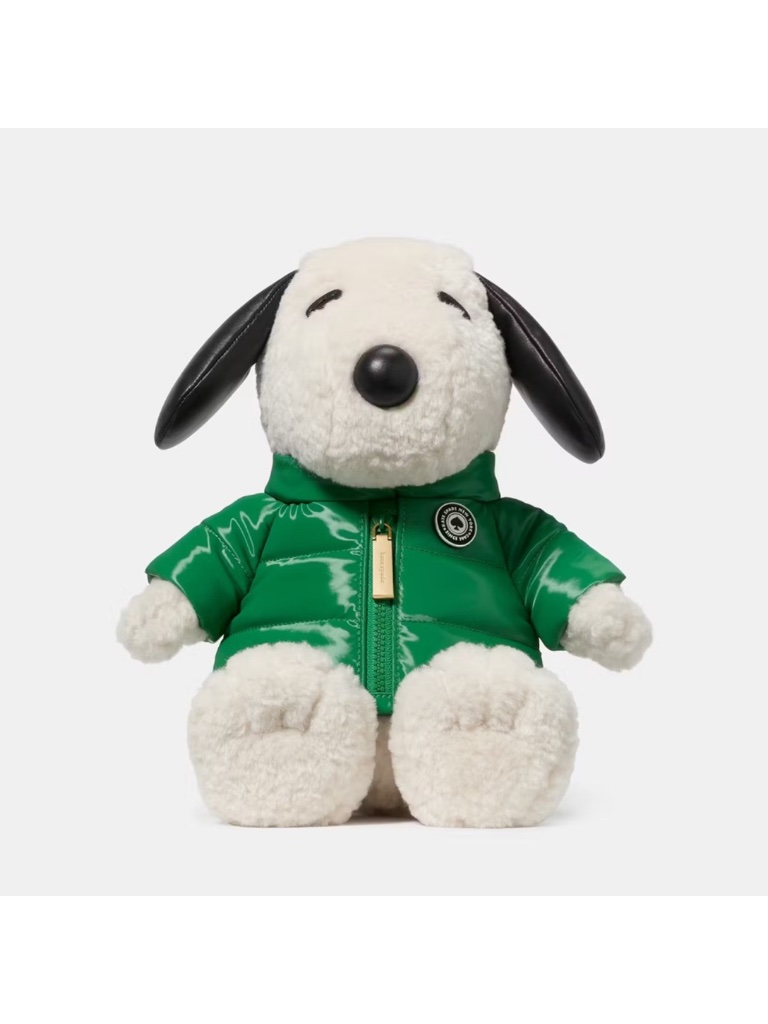 Kate Spade X Peanuts 3d Snoopy Dog Plush Doll Sling Crossbody Bag
